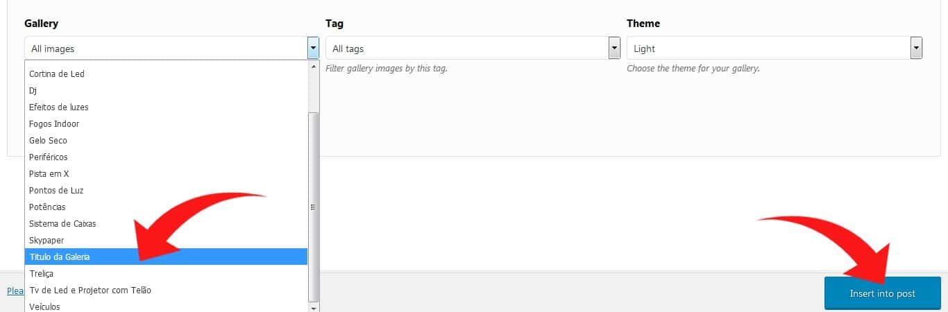 16 – Criar Galeria de Imagens